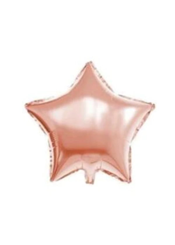 Rose Gold Yıldız Folyo Balon 60cm - Gorsel 1