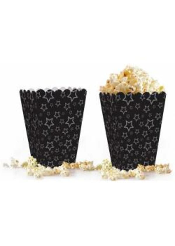 Gümüş Yıldızlı Mısır Kutusu Siyah 10'lu - Gorsel 1