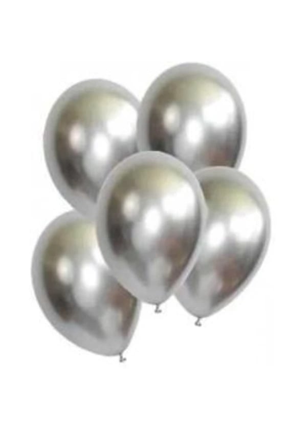 Krom Gümüş Balon 5'li Paket - Gorsel 1