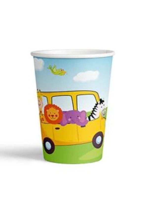 Safari Partisi Karton Bardak 8'li - Gorsel 1