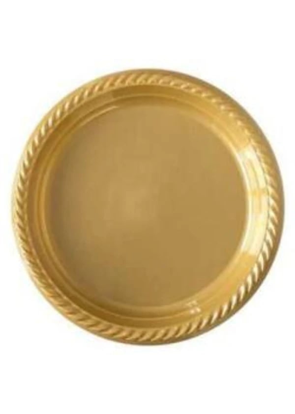 Altın Plastik Tabak 24'lü - Gorsel 1
