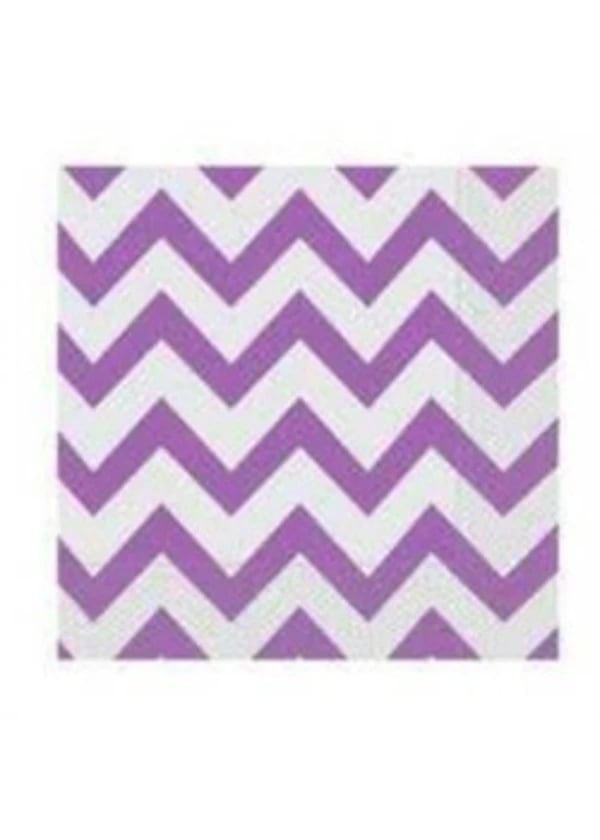 Lila Zigzag Peçete - Gorsel 1