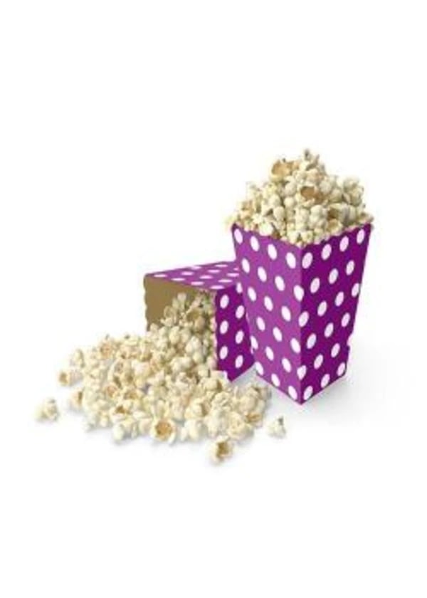 Mor Puantiyeli Mısır Kutusu 10'lu - Gorsel 1