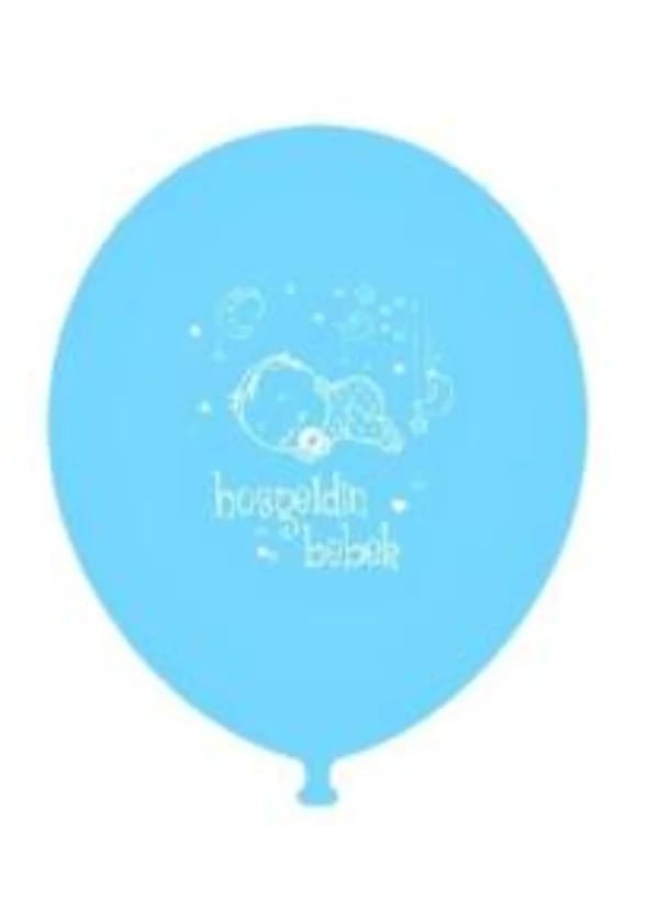 Hoşgeldin Bebek Mavi Balon 5'li Paket - Gorsel 1