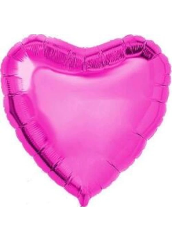 Fuşya Kalp Folyo Balon 100cm - Gorsel 1