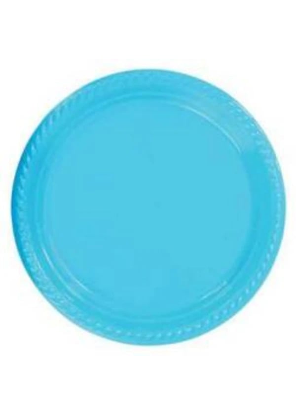 Turkuaz Plastik Tabak 22cm 10'lu - Gorsel 1