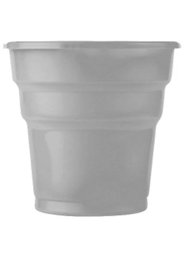 Plastik Gümüş Bardak 10'lu - Gorsel 1