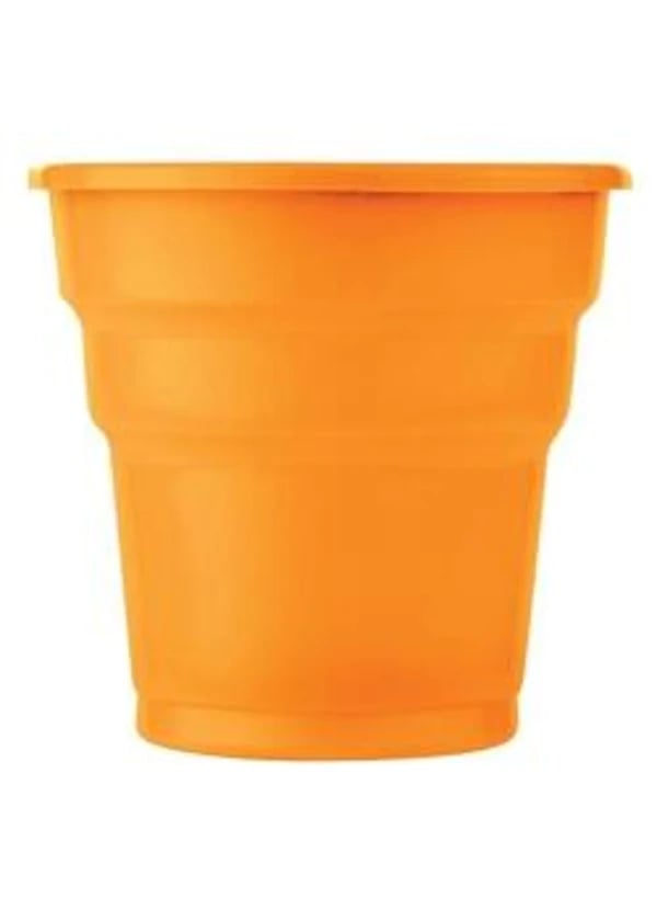 Plastik Turuncu Bardak 10'lu - Gorsel 1