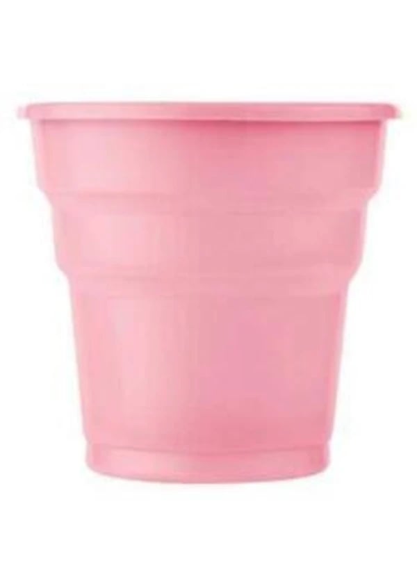 Plastik Pembe Bardak 10'lu - Gorsel 1
