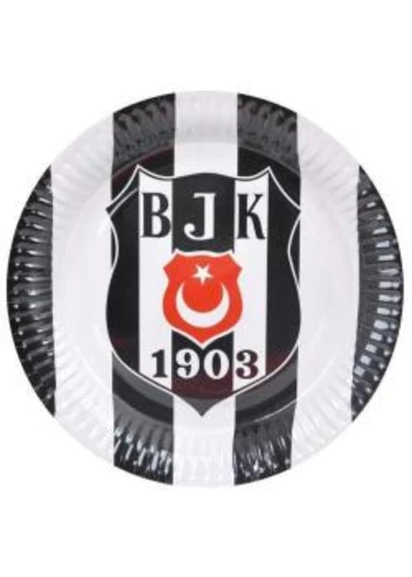 Beşiktaş Karton Tabak 8'li - Gorsel 1