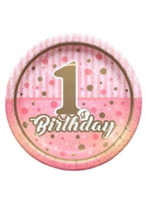 Pırıltılı 1 Yaş Kız Tabak - Gorsel 1