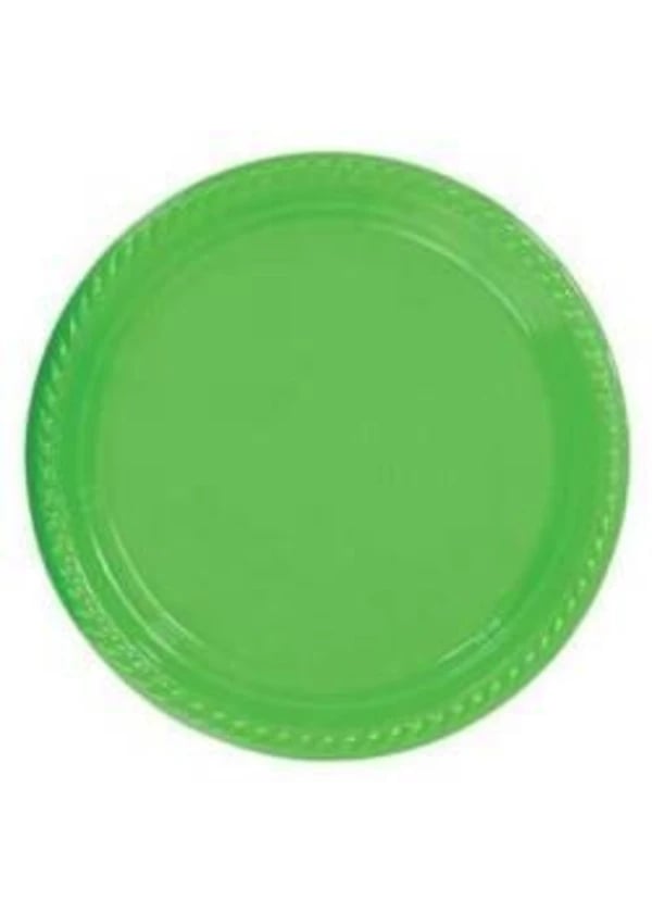 Yeşil Plastik Tabak 24'lü - Gorsel 1