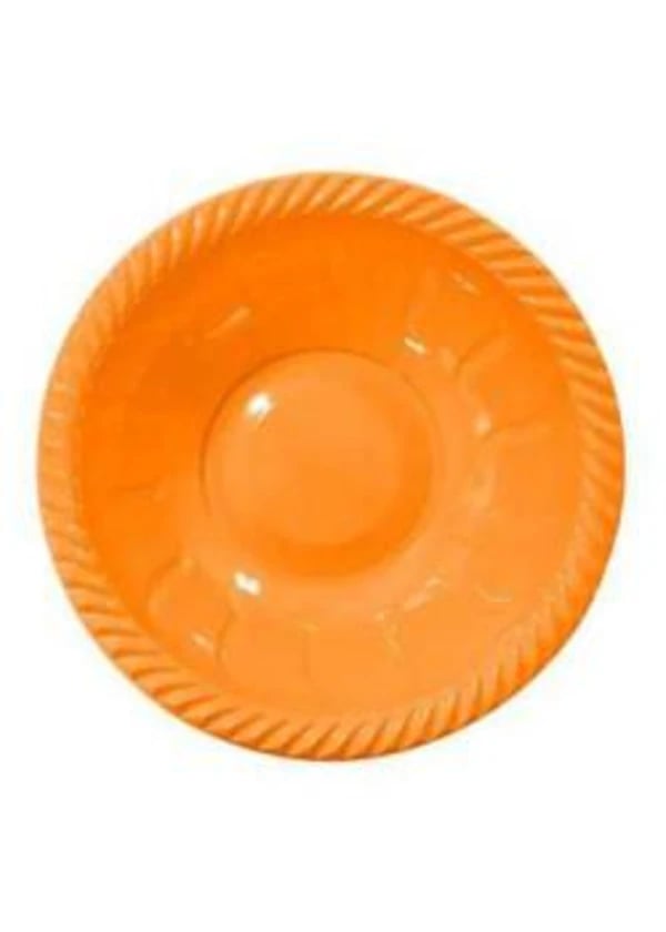 Turuncu Plastik Yuvarlak Kase 6'li - Gorsel 1