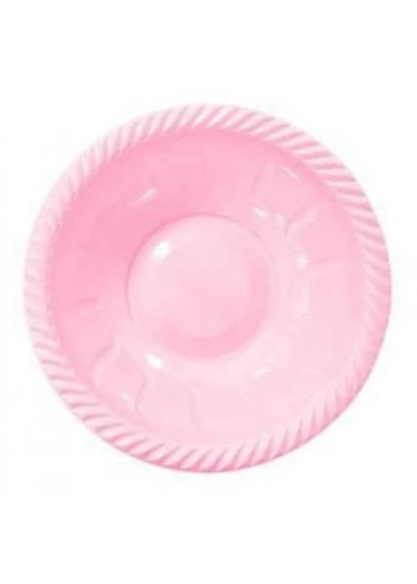 Pembe Plastik Yuvarlak Kase 6'lı - Gorsel 1