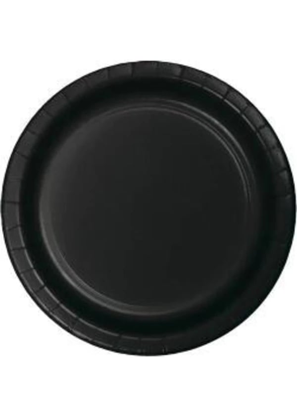 Siyah Karton Tabak 8'li - Gorsel 1