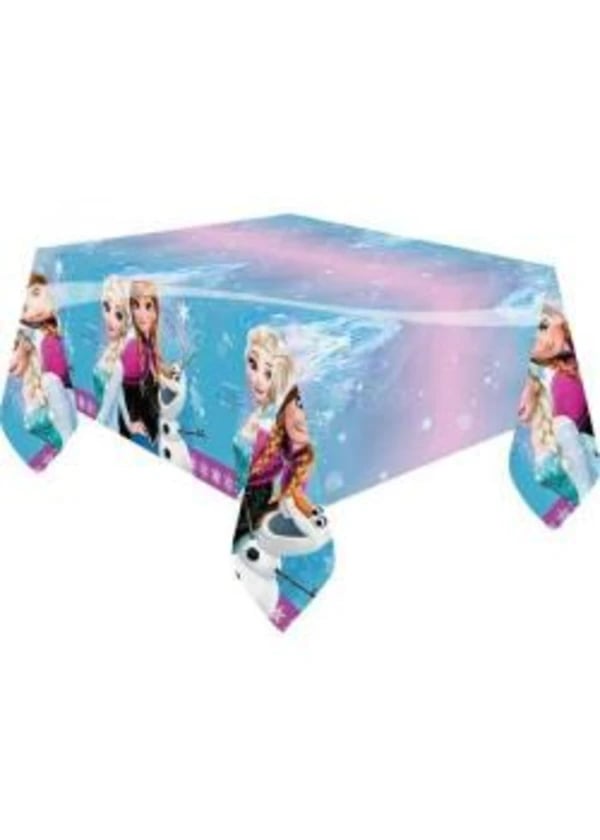 Frozen Buz Işıltısı Plastik Masa Örtüsü 120x180cm - Gorsel 1