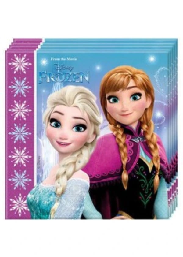 Frozen Buz Işıltısı Kağıt Peçete 33x33cm - Gorsel 1