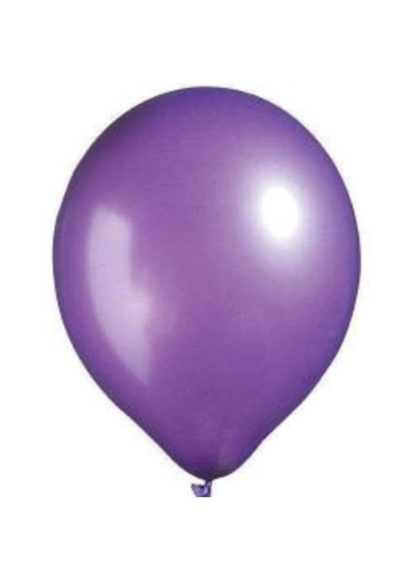 Metalik Mor Balon 10'lu Paket - Gorsel 1