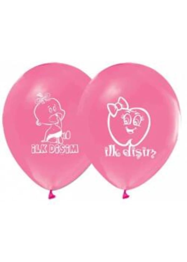 İlk Dişim Kız Pembe Balon 5'li Paket - Gorsel 1