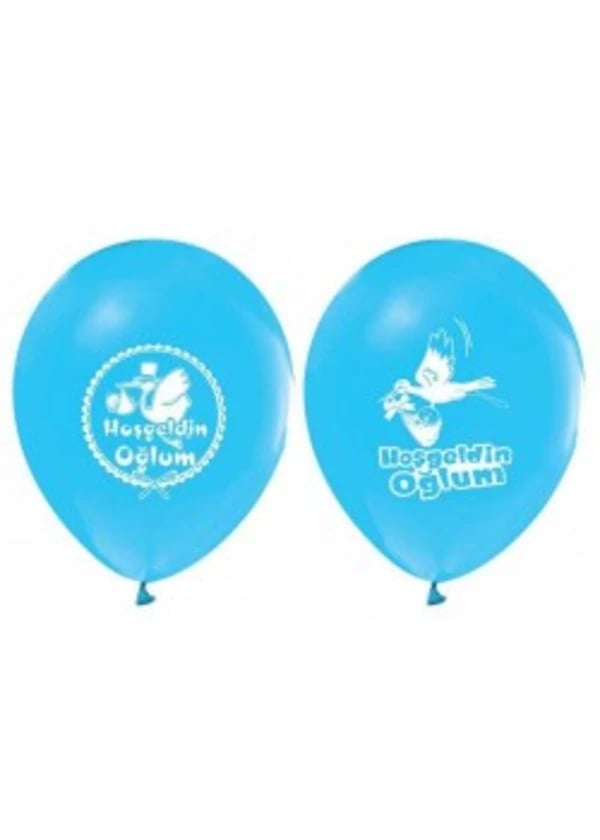 Hoşgeldin Oğlum Mavi Balon 5'li Paket - Gorsel 1