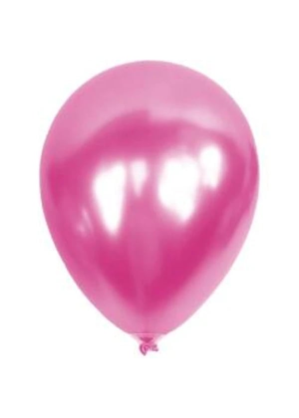 Metalik Pembe Balon 100'lü Paket - Gorsel 1