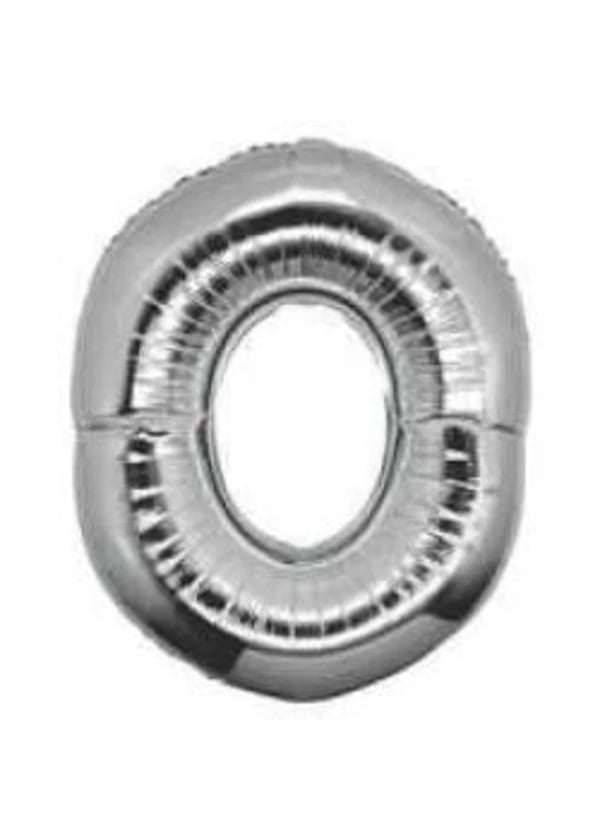 O Harf Folyo Balon Gümüş 40cm - Gorsel 1