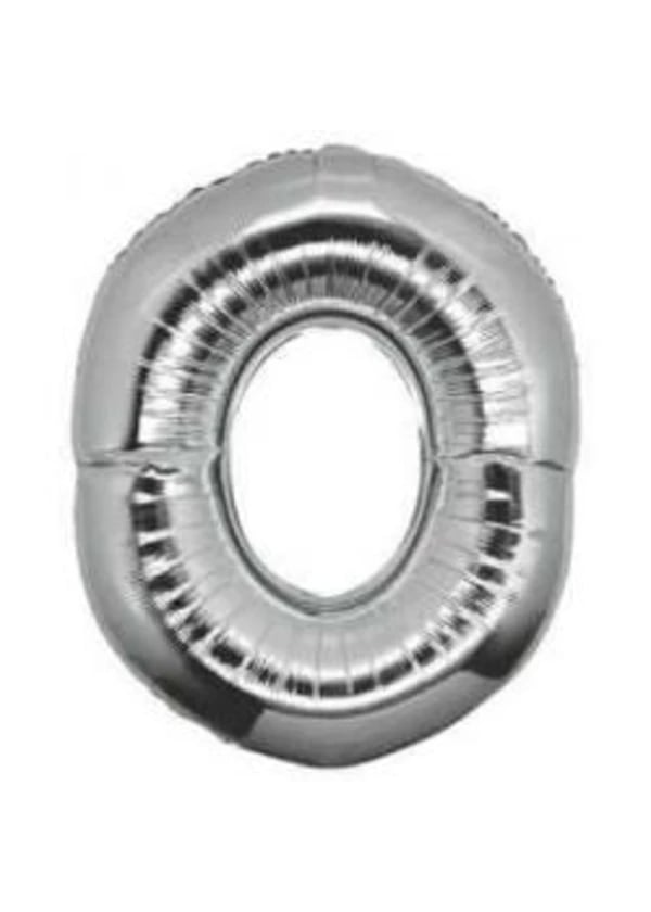 O Harf Folyo Balon Gümüş 100cm - Gorsel 1