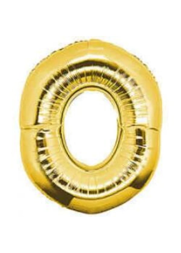 0 Rakam Folyo Balon Altın 40cm - Gorsel 1