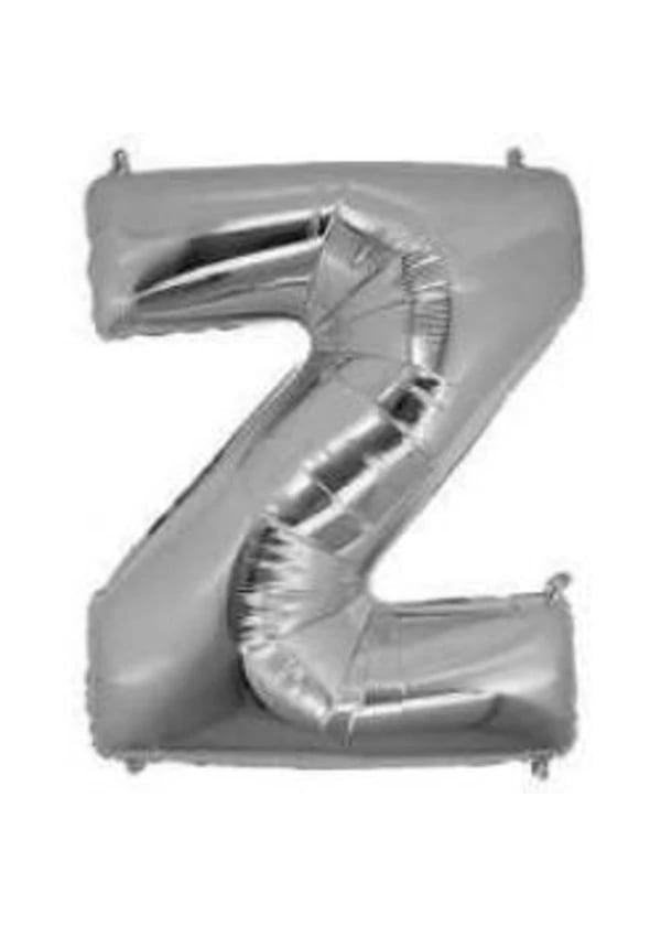 Z Harf Folyo Balon Gümüş 40cm - Gorsel 1