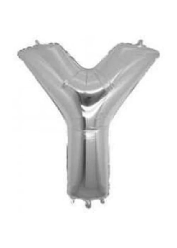 Y Harf Folyo Balon Gümüş 40cm - Gorsel 1