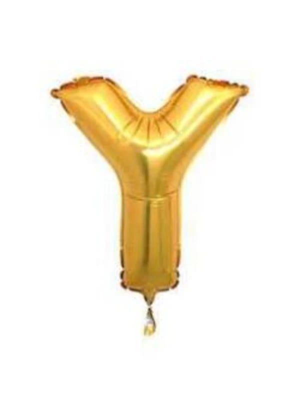 Y Harf Folyo Balon Altın 40cm - Gorsel 1