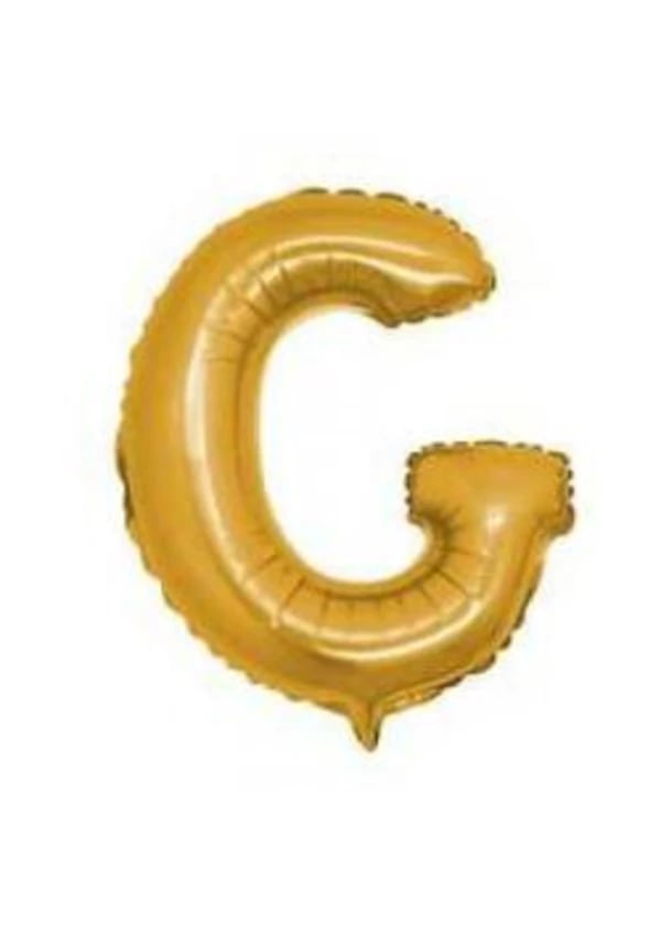 G Harf Folyo Balon Altın 40cm - Gorsel 1