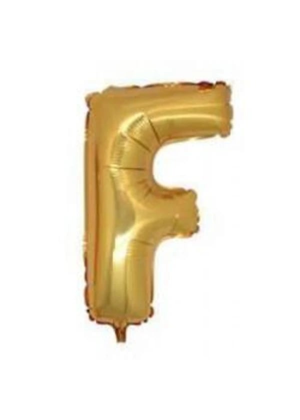 F Harf Folyo Balon Altın 40cm - Gorsel 1