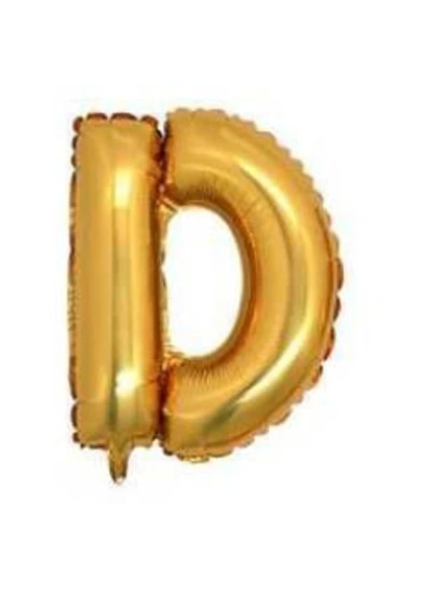 D Harf Folyo Balon Altın 40cm - Gorsel 1