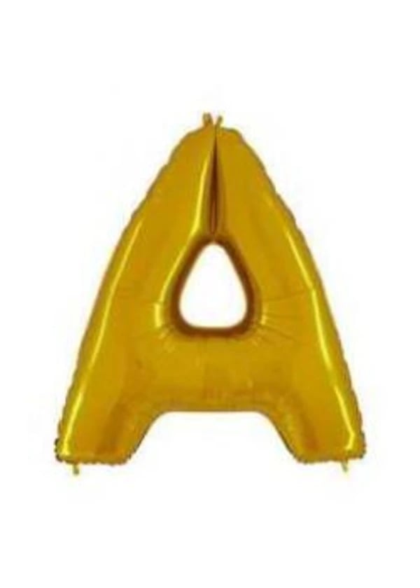 A Harf Folyo Balon Altın 40cm - Gorsel 1