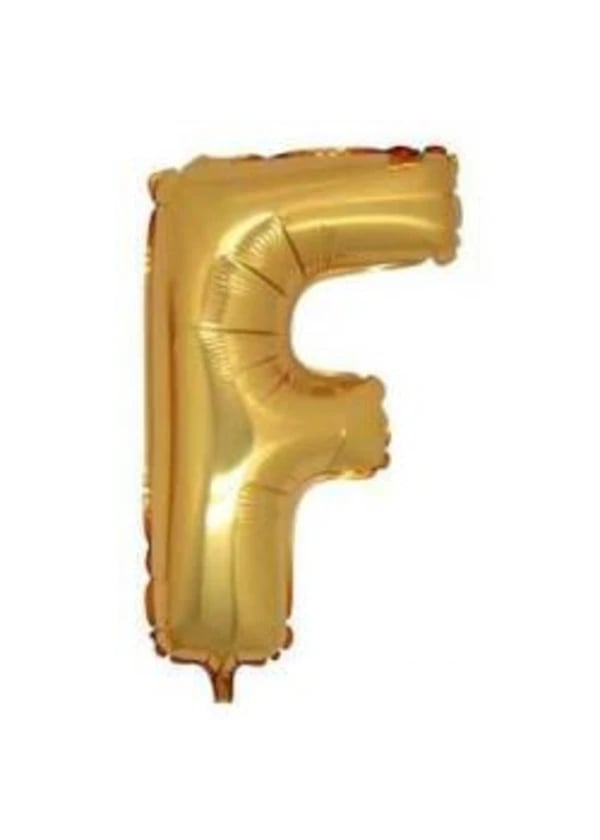 F Harf Folyo Balon Altın 100cm - Gorsel 1