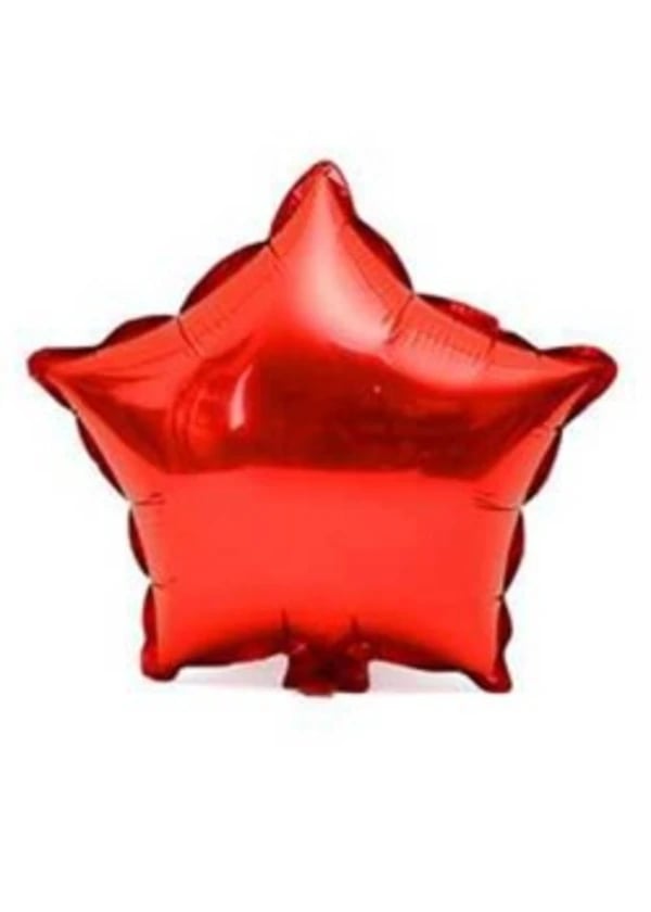 Kırmızı Yıldız Folyo Balon 60cm - Gorsel 1