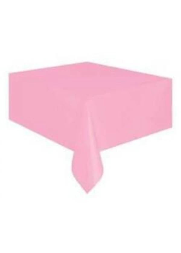 Pembe Plastik Masa Örtüsü 120x180cm - Gorsel 1