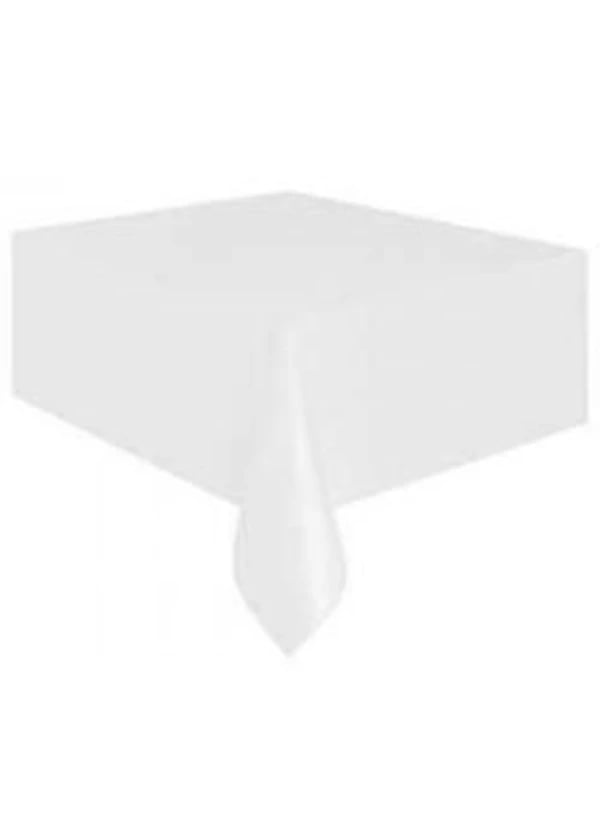 Beyaz Plastik Masa Örtüsü 137x270cm - Gorsel 1