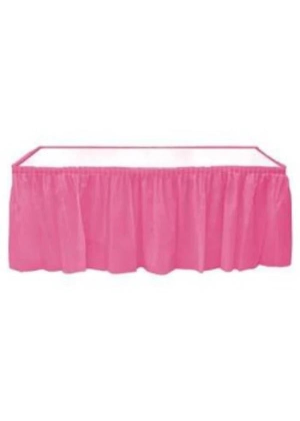 Pembe Plastik Masa Eteği - Gorsel 1