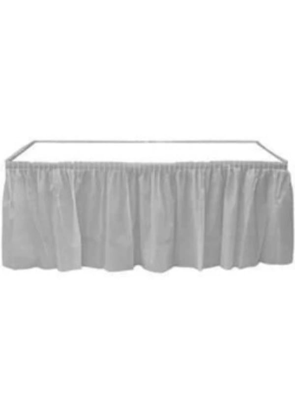 Gümüş Plastik Masa Eteği - Gorsel 1
