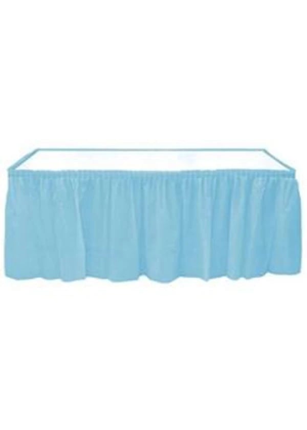 Açık Mavi Plastik Masa Eteği - Gorsel 1