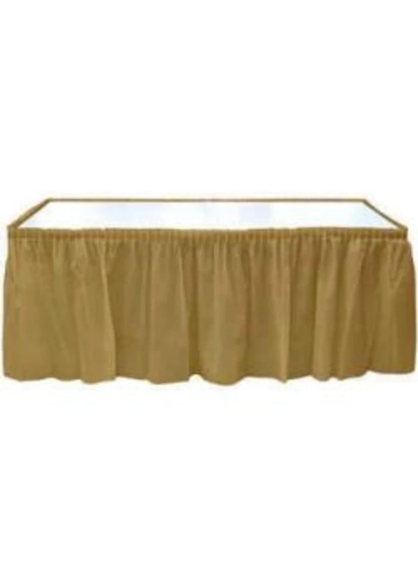 Altın Plastik Masa Eteği - Gorsel 1