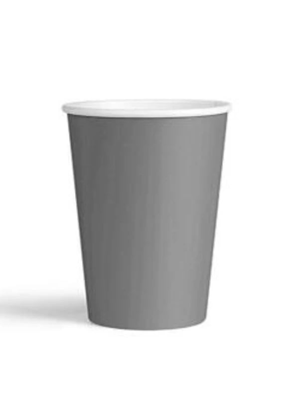 Koyu Gri Karton Bardak 8'li - Gorsel 1