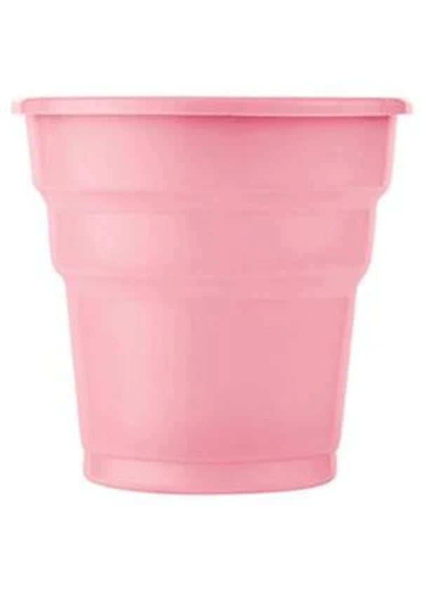 Plastik Pembe Bardak 24'lü - Gorsel 1