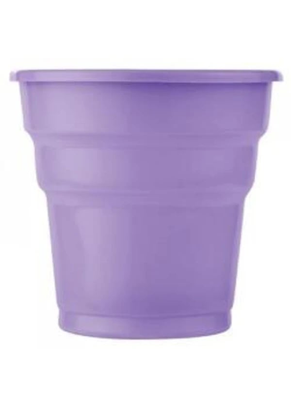 Plastik Lila Bardak 24'lü - Gorsel 1