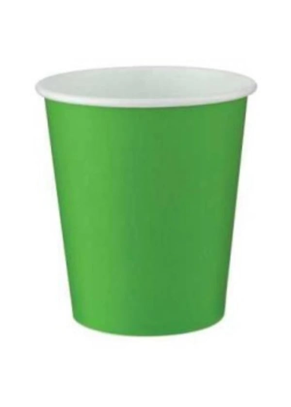 Yeşil Karton Bardak 8'li - Gorsel 1