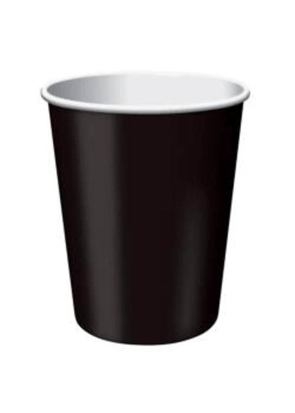 Siyah Karton Bardak 8'li - Gorsel 1